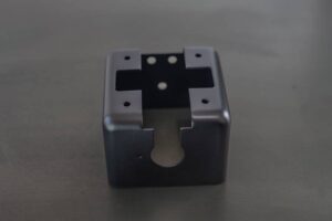 Hard Anodized Square Enclosure Pierced on 3 Sides